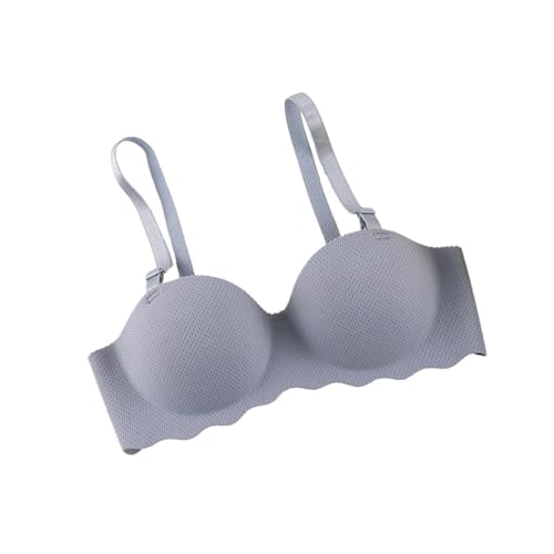 Soutien-gorge push-up respirant bleu bonnets C et DD avec bretelles réglables