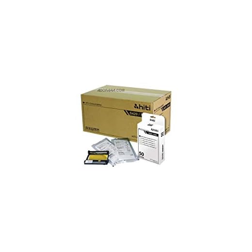 HiTi Digital Inc. 4x6" 50 Prints Photo Paper & Ribbon Pack for S400/420 Printer - Carton (12 Packs)