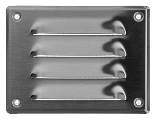 140x105mm / 5x4 inch Metal Stainless Steel Ventilation Grille - Air Vent Cover with Insect Mesh