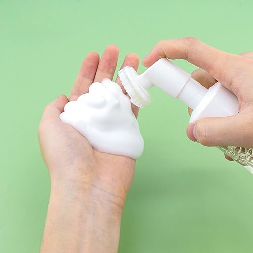 Frasco Espumador Pump Limpeza de Pele Facial Escova Silicone Skin Care Espumador para Sabonete Facia