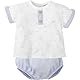 BABIDU Uni Baby Conjunto para Bebé Niño Con Camiseta de Manga Corta Estampada Y Ranita Lisa A Juego Set, Camel, 0 Monate