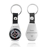 Brújula Personalizada - Estilo Retro con Texto Estilo Retro Función Impermeable Regalo de para Excursionistas, Hombres, Mujeres, Padres y Maridos (Brújula de Plata)