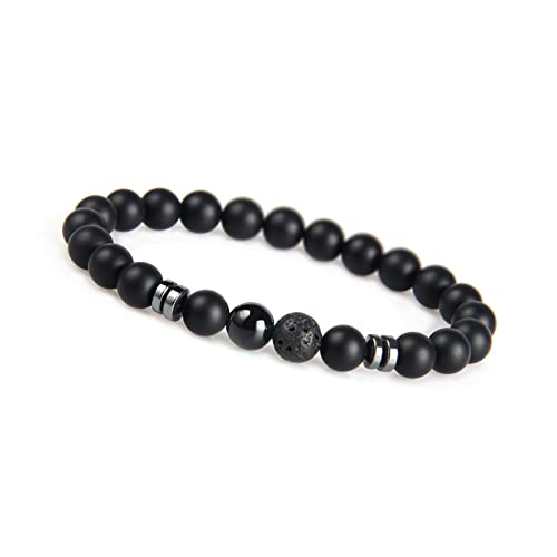 GD GOOD.designs Chakra Perlenarmband aus Onyx Natursteinperlen |...