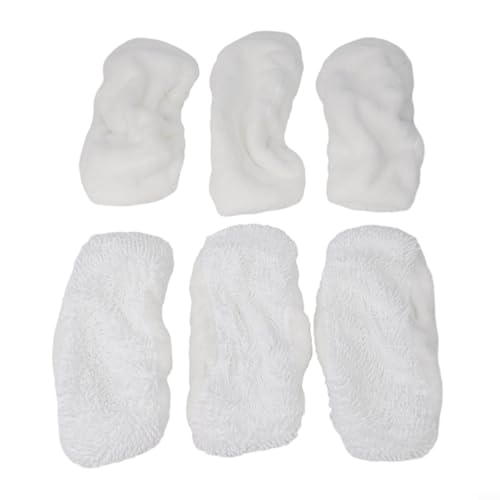 Ersatz-Pads für Oreck für Dampfreiniger für Modelle für Steam100 für Steam100LRH, Mikrofaser-Bodentücher geeignet für Dunstabzugshauben & Duschen (6er-Pack)