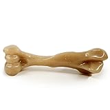Nylabone Gourmet Style Femur Bone Strong Chew Toy for Dogs, Baby Back Rib Flavor, Large - Up to 50 lb., 1 Count