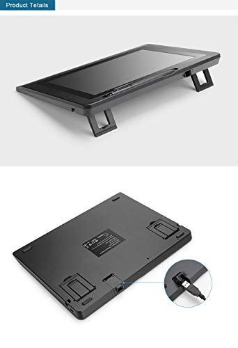 Parblo Coast10 10.1" Digital Pen Tablet Display Drawing Monitor 10.1 Inch with Cordless and Battery-Free Pen+ 4ports USB3.0 Hub+ Glove