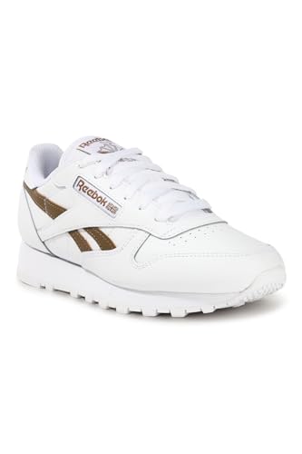 Image of Reebok Women's Classic Leather Trainers, White Trebro Ftwwht, 8.5 US