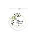 Greenery Frames Thank You Stickers / 4 Alternating Designs / 500 Boho Thanks Stickers / 1.5