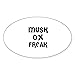 CafePress Autocollant ovale pour pare-chocs de voiture Motif Ox FREAK