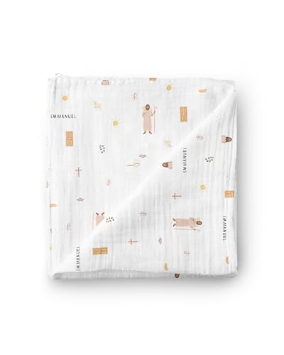 Image of Be A Heart Christian Catholic Baby Swaddle Receiving Blanket (Jesus)