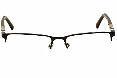 Burberry BE1282-1001-55 Be 1282 1001 Black Palladium Metal Semi-Rimless Eyeglasses 55Mm… thumb #5