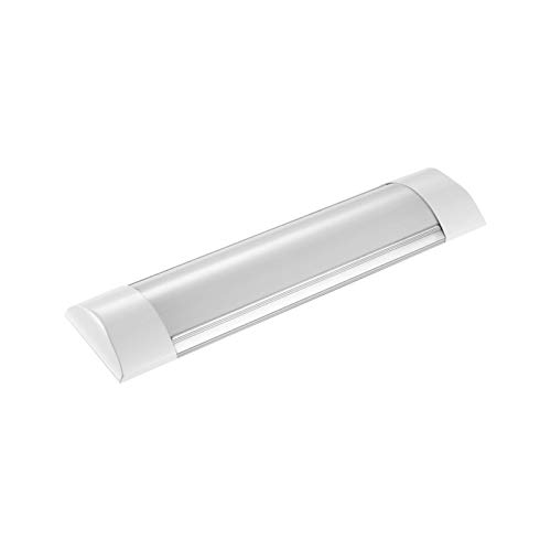 Longlasting Tubo LED de 10 W, 30 cm, lámpara LED para taller, impermeable, lámpara de tubo para almacenes, garaje, oficina, supermercado, sótano, baño, cocina Cover