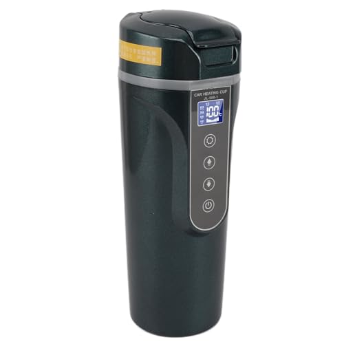 Tetera eléctrica para auto de acero inoxidable 500ml verde miniatura 4