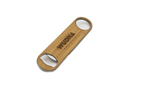 WUDN Solid Steel & Real Wood Professional Bottle Opener, Bamboo