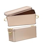 Sewroro Keksdosen aus Blech 2 Stück mit Deckel Bonbonglas und Aufbewahrungsbox für Kekse Tee und Süßigkeiten Geeignet für Küche und Partys