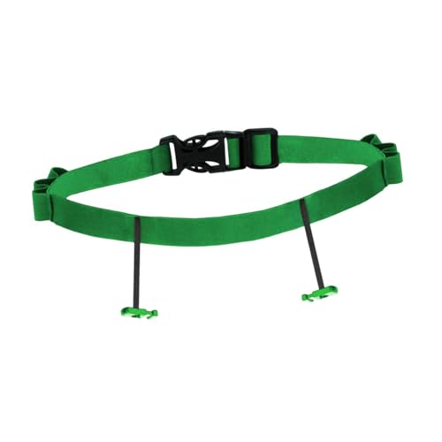 Yiju Triathlon Race Number Belt Running Belts, Adjustable, Lightweight, Accessories, Easy to Install, Triathlon Running Belt, Green