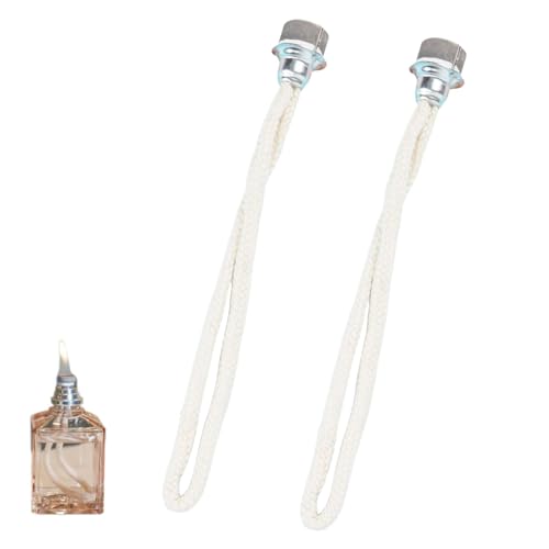 2 Stück Duftlampe Docht für Lampe Berger Ersatz-Docht für Öllampe Öllampe Docht Ersatz Luft Kontrolle Katalytischer für Raumluft Verbessern Aromatherapie (Silber)