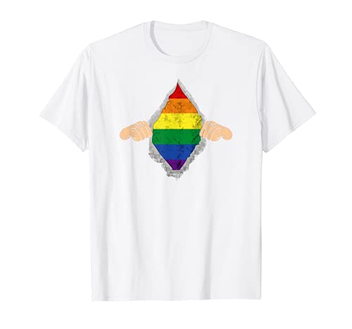 "LGBT / LSBTTIQ 3D-Motiv Ripped" Unisex T-Shirt Cover