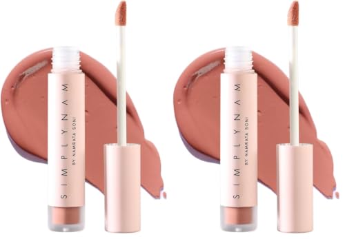 Image of SIMPLYNAM Satin Soft Lip Creme | 1 Swipe Full Coverage | Hydrating, Creamy Matte Finish | 6-8 Hour Stay | Transfer-Proof & Smudge-Proof | Infused with Peptides & Squalane | Vegan | Pernia - Perfect Nude