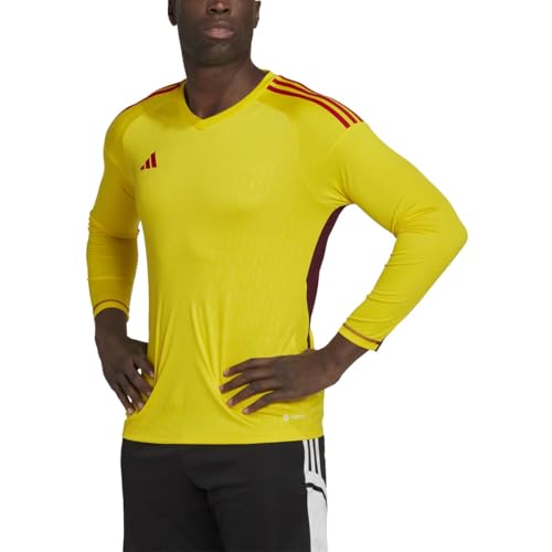 Image of adidas Tiro 23 Competition Long Sleeve Goalkeeper Jersey, Yellow, L