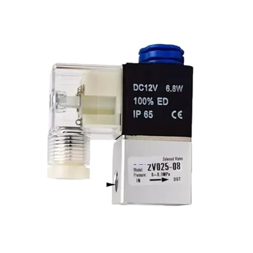 Électrovanne pneumatique 2 voies 1/4 de pouce pour distribution d'air 24V - 2