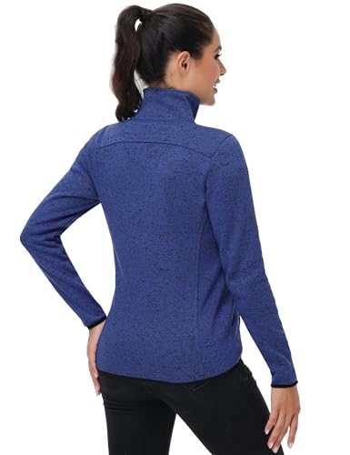 COZZYON Women Fleece Zip Up Jacket Light Sweater Jacket3