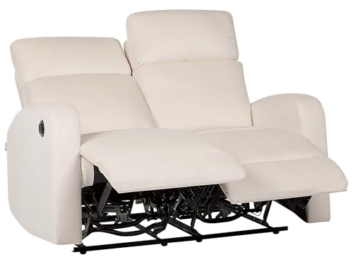 Beliani Sofá reclinable eléctrico Moderno