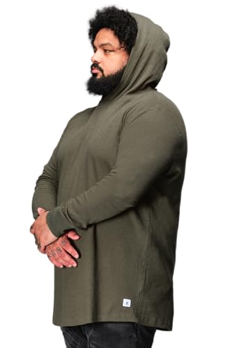 STRONGSIZE Men's Big and Tall Thermal Waffle Shirts  Longer Length Long Sleeve Shirt