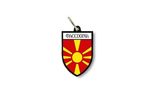 Porte cles clefs cle Drapeau Collection Ville Blason macedoine macedonien