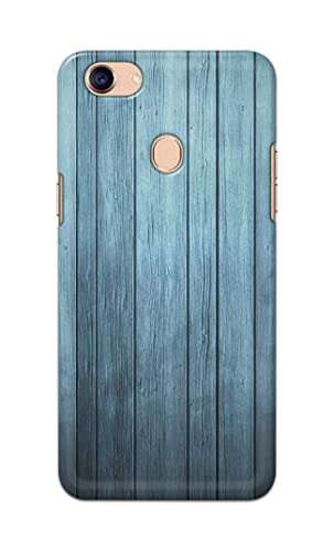 Image of Printed Hard Back Cover Case for Oppo F5 | Oppo F5 Youth | Oppo F5 Plus Back Cover (Wooden Blue) -702
