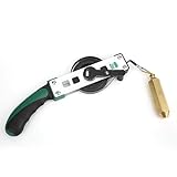 Saluaqui Sounding Dipping Tape Length 10 M Fuel Measuring Stick Fold Sounding Dipping Tape Length 10 M 10m Oil Gauging High Brass Fuel Measuring Tool for Oil Tanks and Liquid Height Me