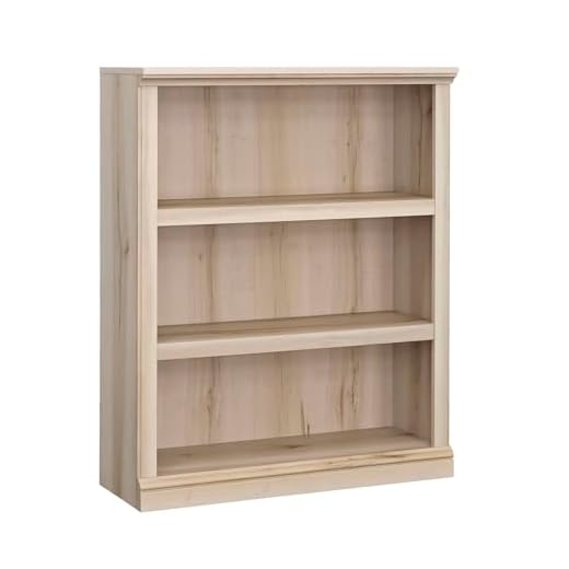 3-Shelf Display Bookcase in Maple Finish