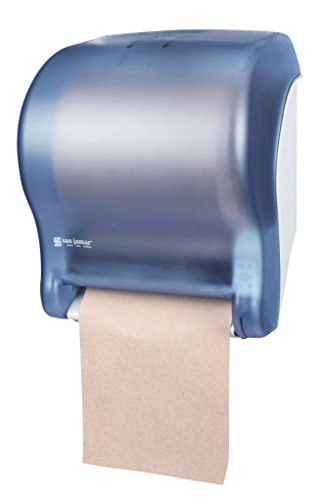 San Jamar T8000 Tear-N-Dry Essence Towel Dispenser, Fits 8" Wide Roll, 11-3/4" Width x 14-7/16" Height x 9-1/8" Depth, Arctic Blue