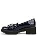 Naturalizer Womens Desmond Tassel Loafer French Navy Patent 10 M