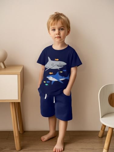 Image of AIWUHE Toddler T Shirts Cotton Summer Tshirts Boys Girls Short Sleeve Tee Tops Casual Graphic Clothes Crew Neck Shirts 2-6Y