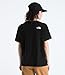 THE NORTH FACE Women's Evolution Sketch Logo Half Dome Short-Sleeve Tee | Regular Fit Cotton Shirt with Logo Graphic TNF Black