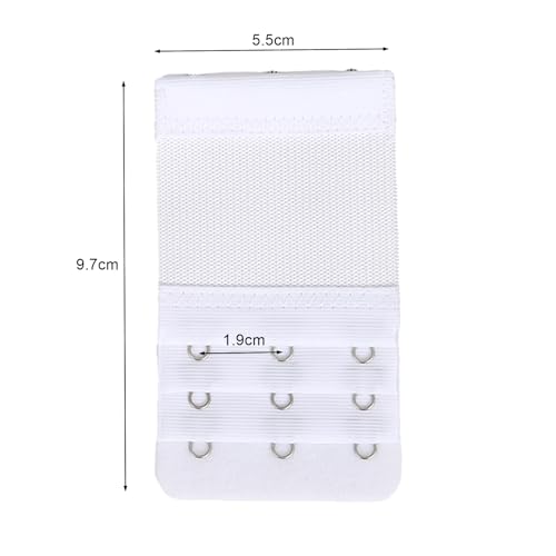 Image of Bra Strap Extenders, Women Elastic Extensions Bra Extender Set, 6 Piece,Skin,White,Black