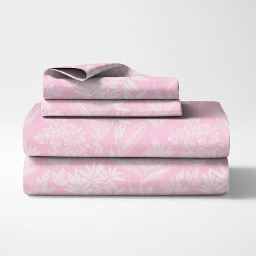 Image of Amazon Brand - Umi Elegant Printed Single Bedsheet 60x90 Inch | 100% Soft Cotton 160 TC | Single Bed Sheet with Pillow Cover 17X27