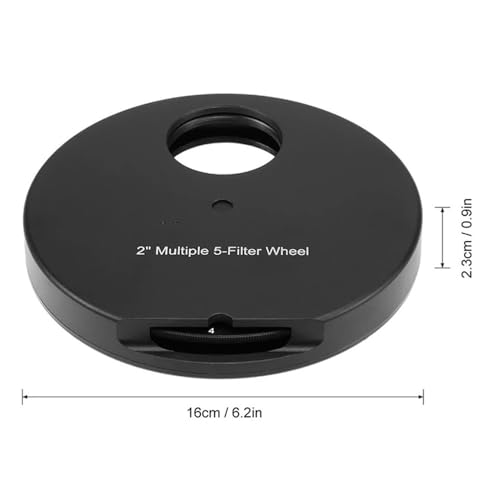Filtros múltiples para telescopio astronómico con rueda ocular de 2 y 1,25 pulgadas 2