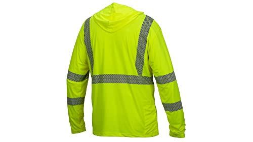 Image of Pyramex Workwear Pullover Hoodie Long Sleeve HI VIS ANSI Type R Class 3