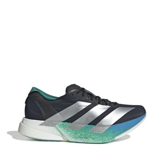 adidas Adizero Adios Pro 4   Zapatillas de correr para hombre, negro plateado, 43 1/3 EU