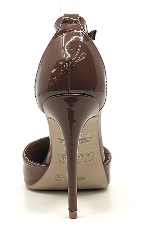 Anne Michelle Women's Pointed Toe Ankle Strap High Heel Stiletto Pumps Shoes3