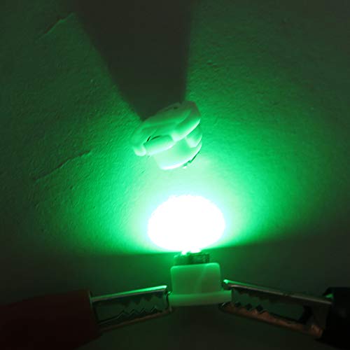 Image of WLJH 10x Green T4.2 Neo Wedge Led 3030 Chipest 10mm Base Car Instrument Cluster Dashboard Gauge Bulb HVAC AC Heater Climate Control Lamps Switch Indication Interior Light Replacement | 3030 SMD, T1.25 and T1-1 /4, 9454848, Dash Cluster and Clock Lights, Clock and Instrument Cluster Lights, 10-Pack