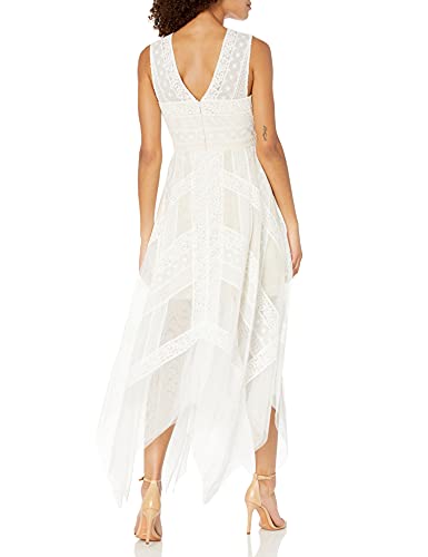 Bcbgmaxazria Women's Flowy Lace Cocktail Dress, Off White, 6 #TOP1