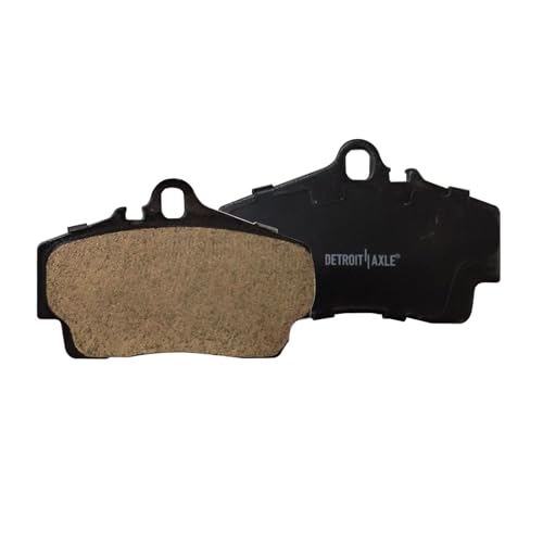 Image of Detroit Axle - Rear Brake Pads for 99-08 Porsche 911, 97-12 Boxster, 06-12 | Cayman, Ceramic Brake Pads 1997 1998 1999 2000 2001 2002 2003 2004 2005 2006 2007 2008 2009 2010 2011 2012 Replacement