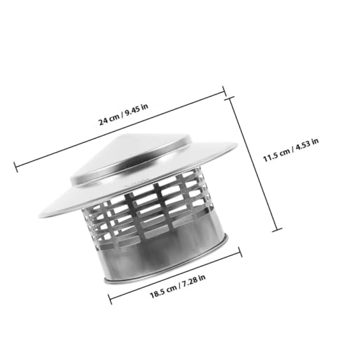 Sombrerete de chimenea de acero inoxidable para estufas y extractor de humo 3