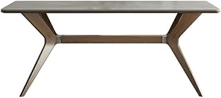 Mesa de Comedor de Granja Mesa de comedor de pizarra de madera maciza, escritorio simple, mesa de comedor for varias personas en el hogar, mesa de computadora, mesa de sala de estar Mesa de Cocina ( S