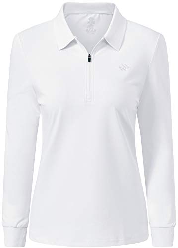 MoFiz Damen Poloshirt Langarm Baumwolle Polohemd Sport Polo Wintershirts...