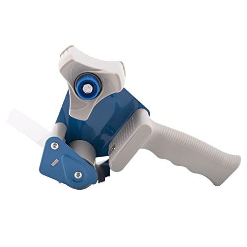 D.RECT Klebeband-Handabroller mit 6 transparenten Paketklebeband-Rollen 50m x 48mm inklusive 6 Rollen Packband, Cuttermesser Klinge 18mm mit gummiertem Griff, Transparent