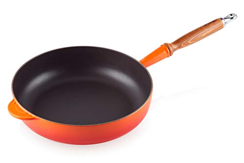 LE CREUSET Sartén Alta de Hierro Fundido, Redonda, diametro 28 cm, Apto para Todas...